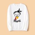 Thanksgiving Day Family Matching Turkey & Letter Print Long-sleeve Sweatshirts Color block image 5