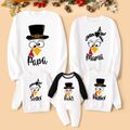 Thanksgiving Day Family Matching Turkey & Letter Print Long-sleeve Sweatshirts Color block image 1