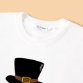 Thanksgiving Day Family Matching Turkey & Letter Print Long-sleeve Sweatshirts Color block image 3