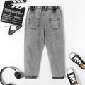 Kid Boy/Kid Girl Trendy Cotton Ripped Denim Jeans Black image 2