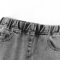 Kid Boy/Kid Girl Trendy Cotton Ripped Denim Jeans Black image 5