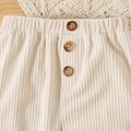 Baby Boy/Girl Button Front Solid Corduroy Pants Apricot image 5