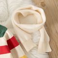 2pcs Toddler Girl/Boy Trendy Stripe Colorblock Sweater and Scarf MultiColour image 3