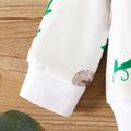 2pcs Baby Boy Allover Koala Print Long-sleeve Sweatshirt and Solid Pants Set White image 4