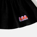 L.O.L. SURPRISE! 2pcs Toddler Girl Plaid Turtleneck Long-sleeve Tee and Suspender Skirt Set Black image 4