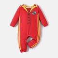 Harry Potter Baby Boy Graphic Print Long-sleeve Spliced Jumpsuit Red image 3