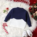 Christmas Baby Boy/Girl Elf Graphic Knitted Pullover Sweater Tibetanblue image 2