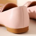 Toddler / Kid Bow & Tassel Decor Pink Loafers Light Pink image 4