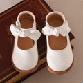 Toddler / Kid Bow Decor White Mary Jane Shoes White image 1