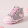 Baby / Toddler Heart Decor Allover Polka Dots Print Prewalker Shoes Grey image 2