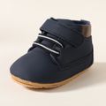 Baby Plain Velcro Prewalker Shoes Deep Blue image 3