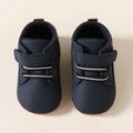 Baby Plain Velcro Prewalker Shoes Deep Blue image 2