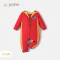Harry Potter Baby Boy Graphic Print Long-sleeve Spliced Jumpsuit Red image 1