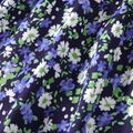 2pcs Kid Girl Floral Print Belted Sleeveless Dress and Bowknot Design Cardigan Set Lavender image 4