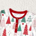 Christmas Family Matching Allover Xmas Tree Print Long-sleeve Naia Pajamas Sets (Flame Resistant) ColorBlock image 5