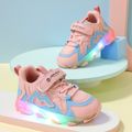 Toddler Two Tone LED Sneakers Pink image 1