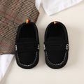 Baby / Toddler Stitch Detail Black Loafers Black image 2