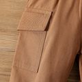 Baby Boy/Girl Bow Front Solid Casual Tapered Pants Khaki image 5