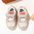 Toddler Fashion Colorblock Soft Sole Chunky Sneakers Pink image 3