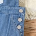 Baby Boy/Girl Rainbow Print Denim Overalls Blue image 4