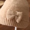 2-pack Baby / Toddler Bow Decor Beanie Hat & Infinity Scarf Set Khaki image 4