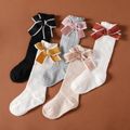 5 pares de decoração de laço de bebê sobre conjunto de meias de joelho Multicolorido image 2