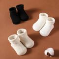 3-pairs Baby Solid Coral Fleece Socks Set Multi-color image 4