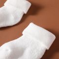 5-pairs Baby Minimalist White Cuffed Socks Set White image 5