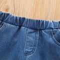 Toddler Girl Trendy Denim Ruffled Flared Jeans Blue image 3