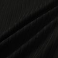 2pcs Kid Girl Ribbed Black Slip Dress and Plaid Lapel Collar Jacket Set Black image 5