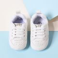 Baby / Toddler White Lace Up Breathable Prewalker Shoes White image 3