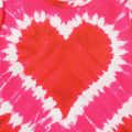 Kid Boy/Kid Girl Heart Print Tye Dyed Short-sleeve Tee Hot Pink image 4