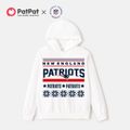 NFL Family Matching 95% Cotton Christmas Graphic Print White Long-sleeve Hoodies White image 2