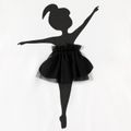 2pcs Kid Girl 3D Figure Design Long-sleeve Tee and Mesh Skirt Set White image 4