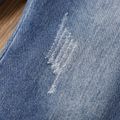 Toddler Girl Trendy Lace Splice Denim Flared Jeans DENIMBLUE image 4