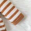Baby Boy/Girl Striped Waffle Textured Long-sleeve Set Brown image 4