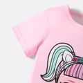 LOL Surprise Criança Menina Infantil Manga curta T-shirts Rosa image 2