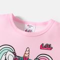 LOL Surprise Criança Menina Infantil Manga curta T-shirts Rosa image 3