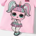 LOL Surprise Criança Menina Infantil Manga curta T-shirts Rosa image 1