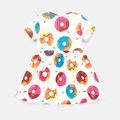 Naia Toddler Girl Donut Print Short-sleeve Dress Colorful image 2