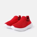 Toddler / Kid Striped Detail Breathable Socks Sneakers Red image 1