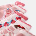 5-pairs Baby / Toddler Strawberry Pattern Crew Socks Pink image 5