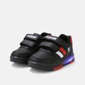 Toddler / Kid Letter Graphic Velcro LED Casual Shoes Black image 1