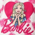 Barbie Toddler Girl Heart Print Long-sleeve Tee White image 4