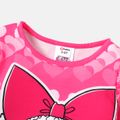 L.O.L. SURPRISE! Toddler Girl Valentine's Day Heart Print Ruffled Long-sleeve Dress Pink image 2