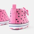 Baby / Toddler Bow Decor Heart Print Prewalker Shoes Pink image 4