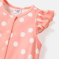 Baby Girl Polka Dots or Butterfly Print Flutter-sleeve Naia Romper Pink image 3