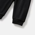 Baby Girl/Boy Cotton Solid Color Elasticized Pants Black image 3