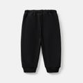 Baby Girl/Boy Cotton Solid Color Elasticized Pants Black image 4