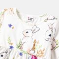 Baby Girl Allover Rabbit Print Long-sleeve Naia Dress Colorful image 3